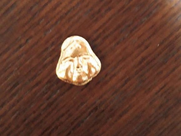 初詣で引いたおみくじについてくる金のお守り