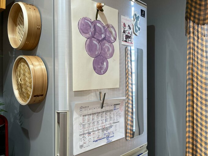 家事リストは冷蔵庫に貼って見えやすく