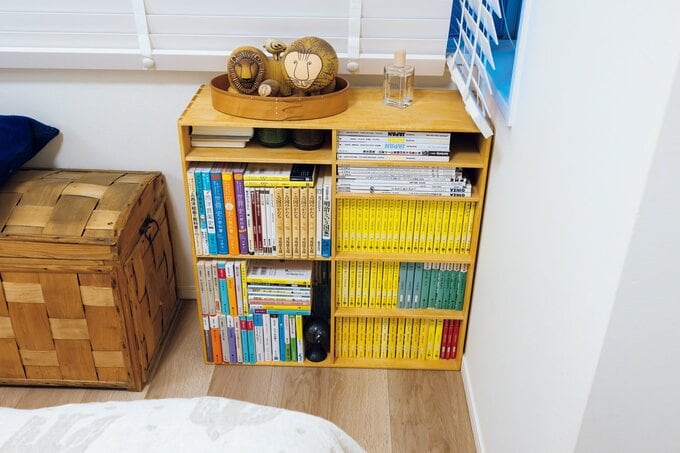 本が収納された棚