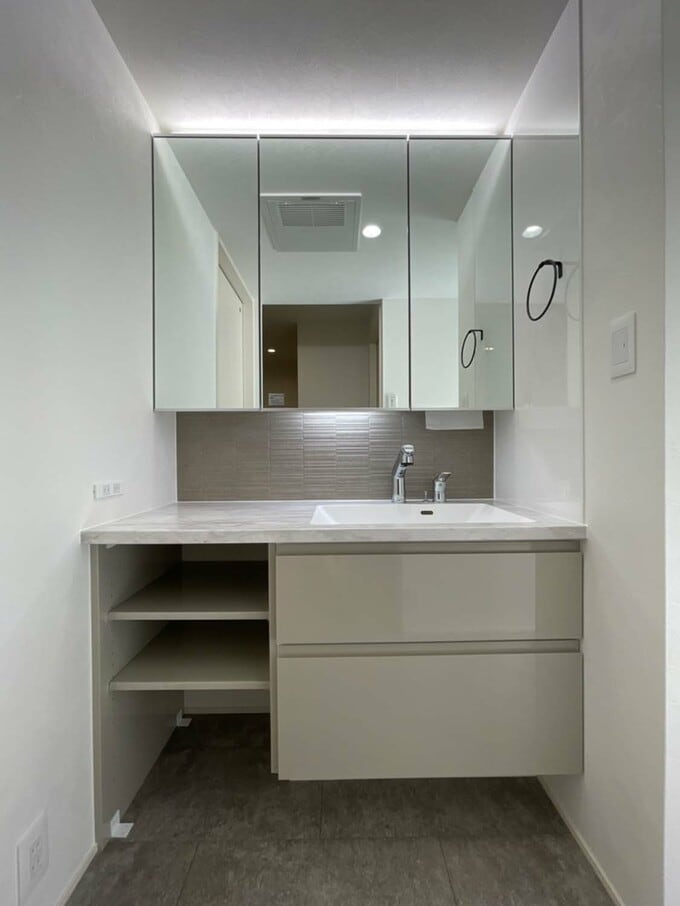 洗面台の全体像