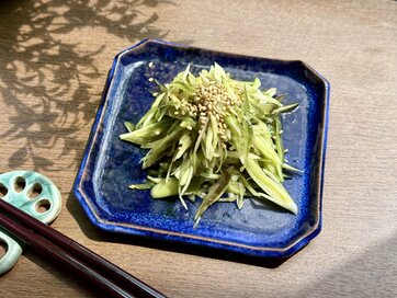 1分で完成！農家の娘イチ推し「ミョウガナムル」のつくり方。シャキっとさわやかな食感がやみつき