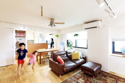 【マンションリノベ事例】3LDKから4LDKして小上がり＆ロフトも！家族が思い思いの時間を過ごせる家に