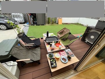 ウッドデッキを樹脂製にしてよかった。メンテ要らず、ささくれでケガする心配なし