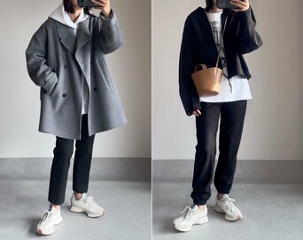 40代以上におすすめ「冬のスニーカー」コーデ2つ。カジュアルでも失敗しない