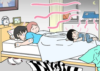 連日の熱帯夜にぐったり…何かが違う？5つ見つけたらエラい間違い探し　