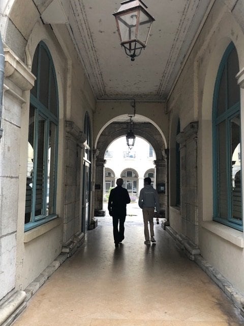 フランスの建物の中