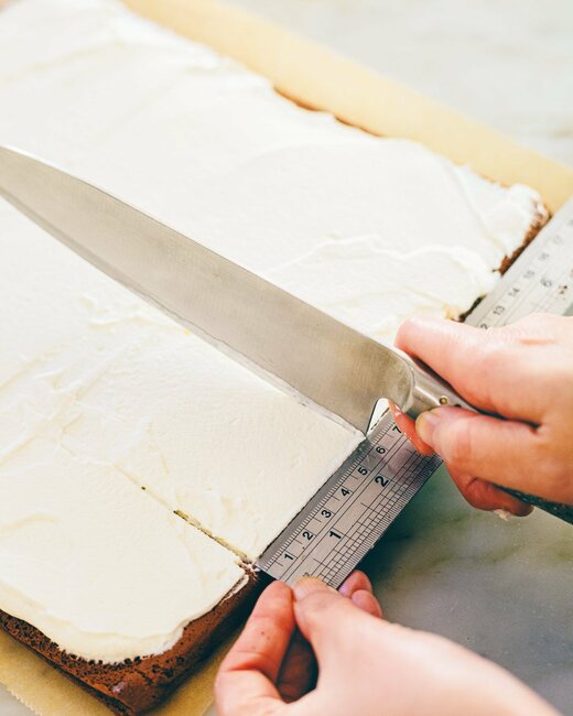 ストライプケーキの作業工程