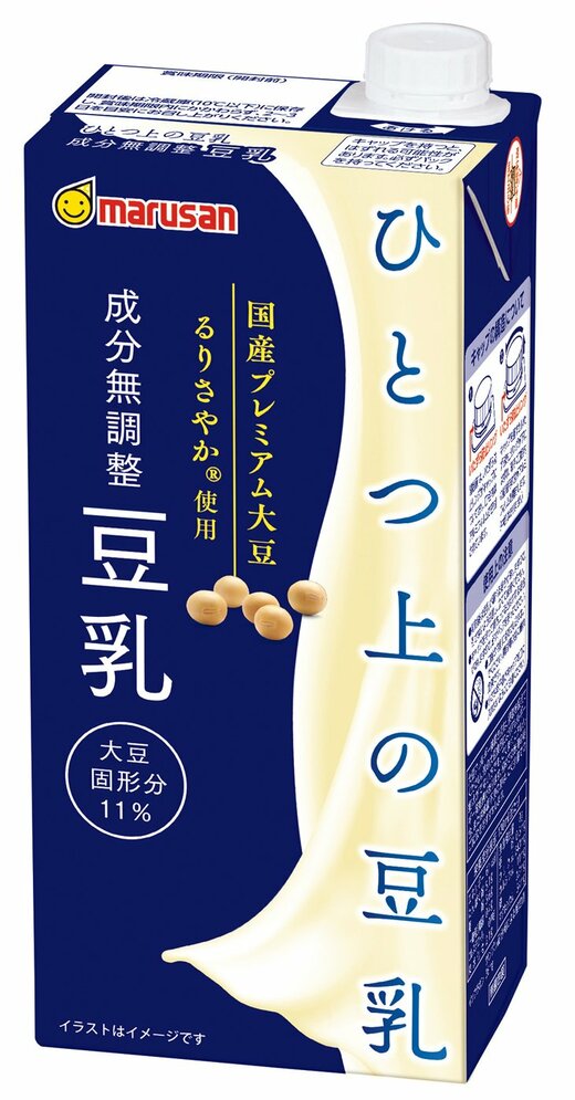 マルサンアイ／山崎製パン ダブルソフト ひとつ上の豆乳 成分無調整豆乳