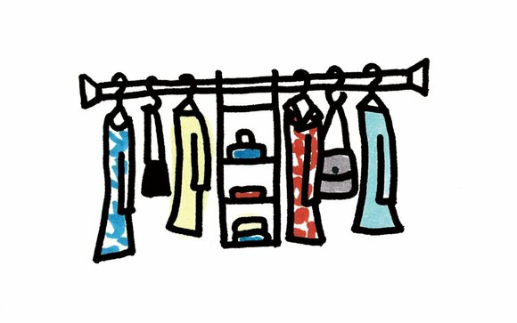 左右バランスよくかけるようにする