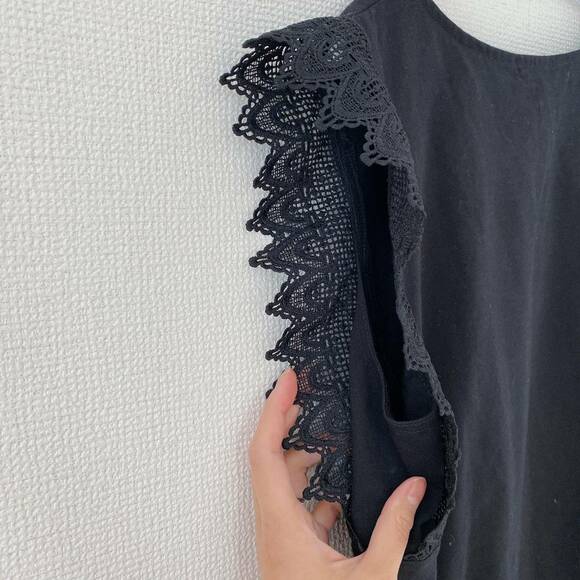 レーストリムデザインT袖