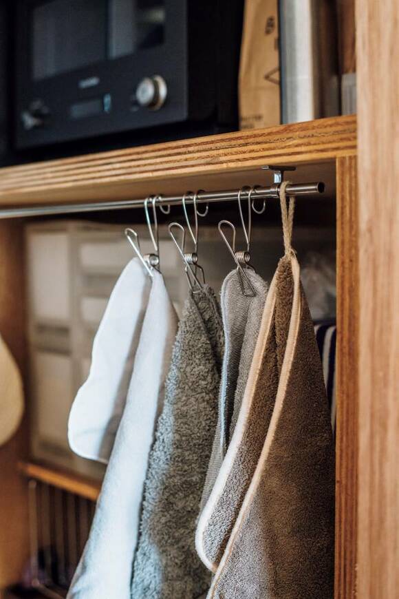 つるしたタオル