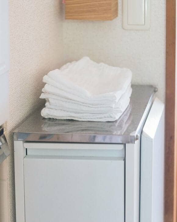 洗濯機にタオル