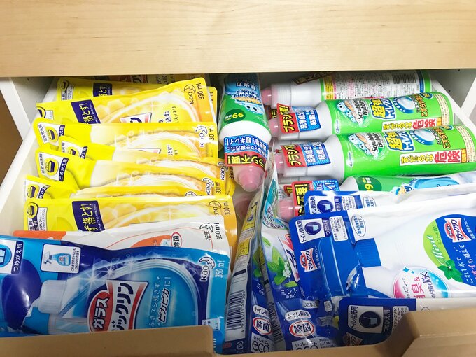 整理された収納