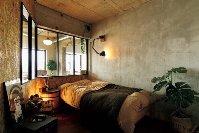 ドアをあえて設けなかった寝室