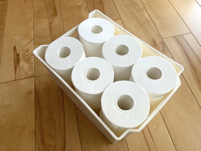 トイレットペーパーの収納