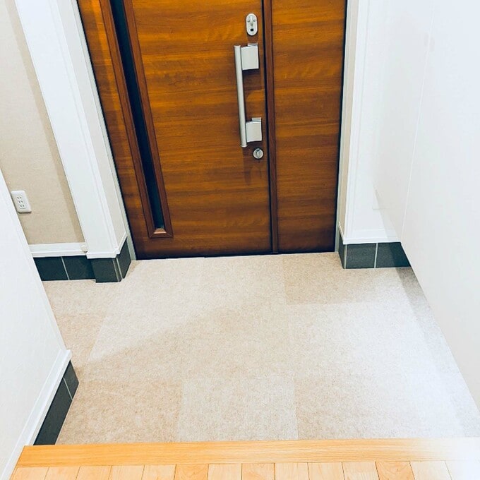 フロアマットを敷いた完成写真