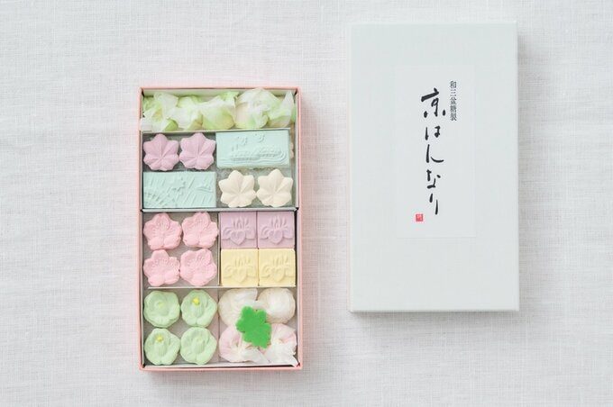 「鼓月のお干菓子 京はんなり」開封後