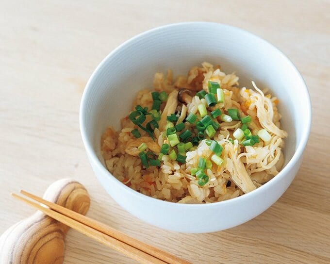 具だくさんの炊き込みご飯