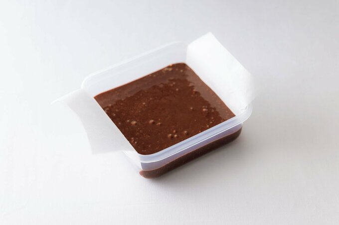 ガトーショコラ風ケーキの調理過程