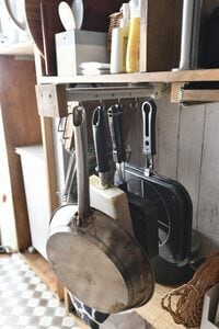 フライパンはスライド式