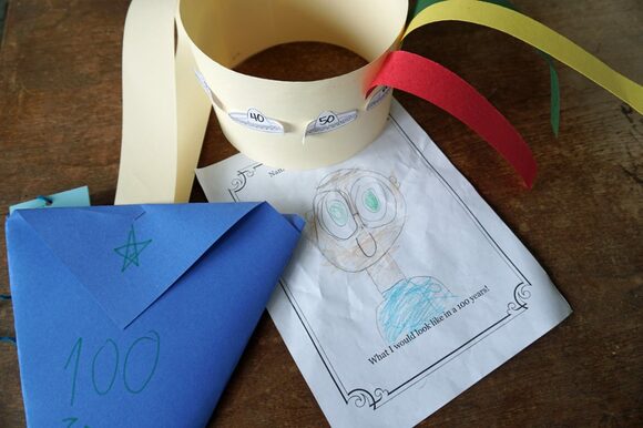 「100日目の登園」のお祝い。