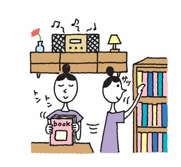 3分音楽をかけてその間だけ片づける