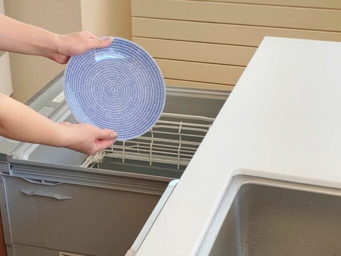 食洗機を水切りカゴとして使う