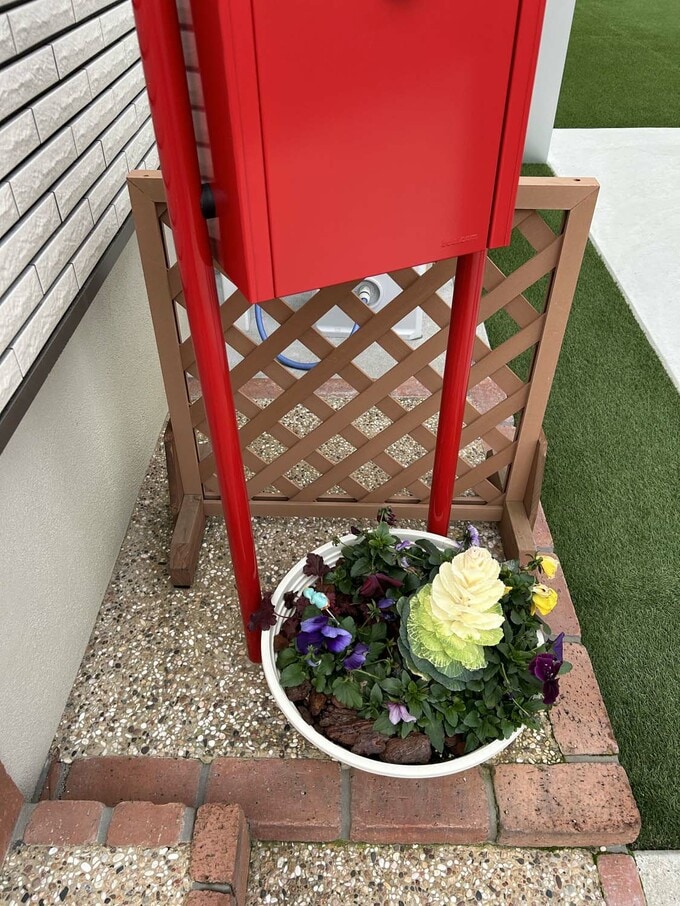 花壇スペースだった場所