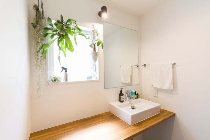 清潔な洗面コーナー