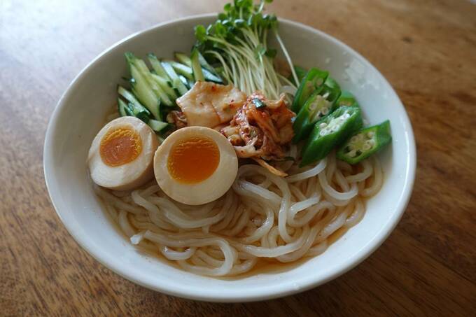 器に盛られた本場盛岡冷麺