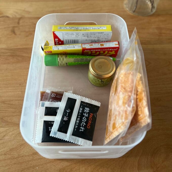 ようさん冷蔵庫の調味料