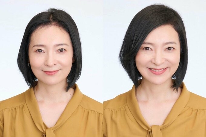 女性の前髪比較