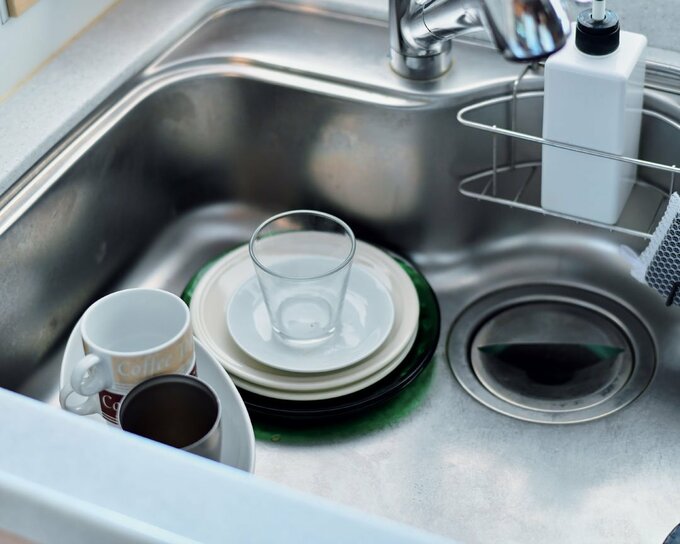 シンクの中の食器