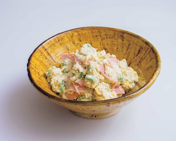 アボカドとハムおからのサラダ