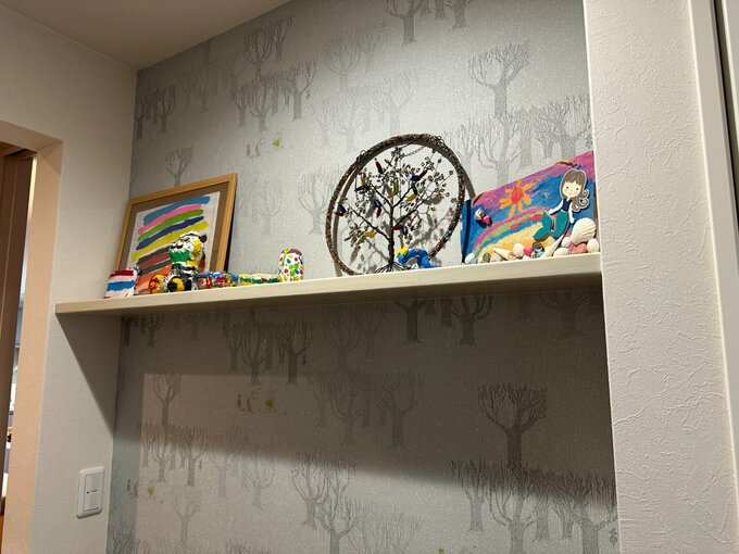 洗面所の飾り棚