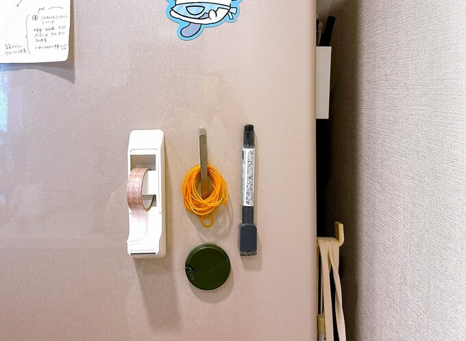 冷蔵庫に貼り付けたもの