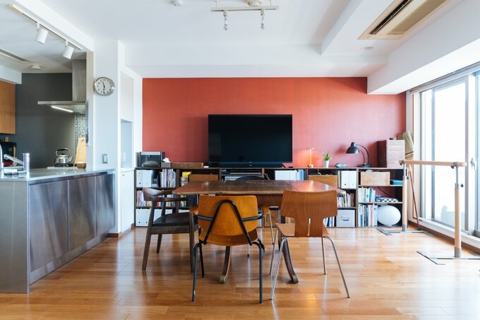 52平米のマンションのリビング