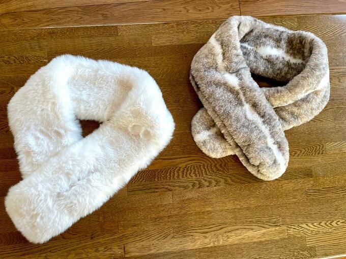 もこもこの襟巻