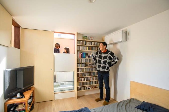 視線のずれが楽しいスキップフロア