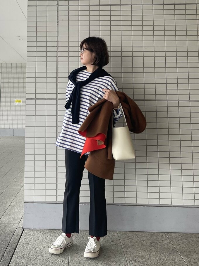 河村さん寒い日の春コーデ3