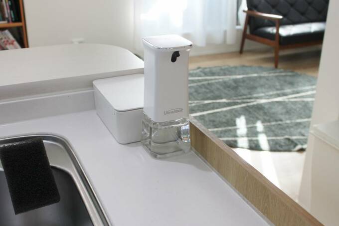 シンクにディスペンサー