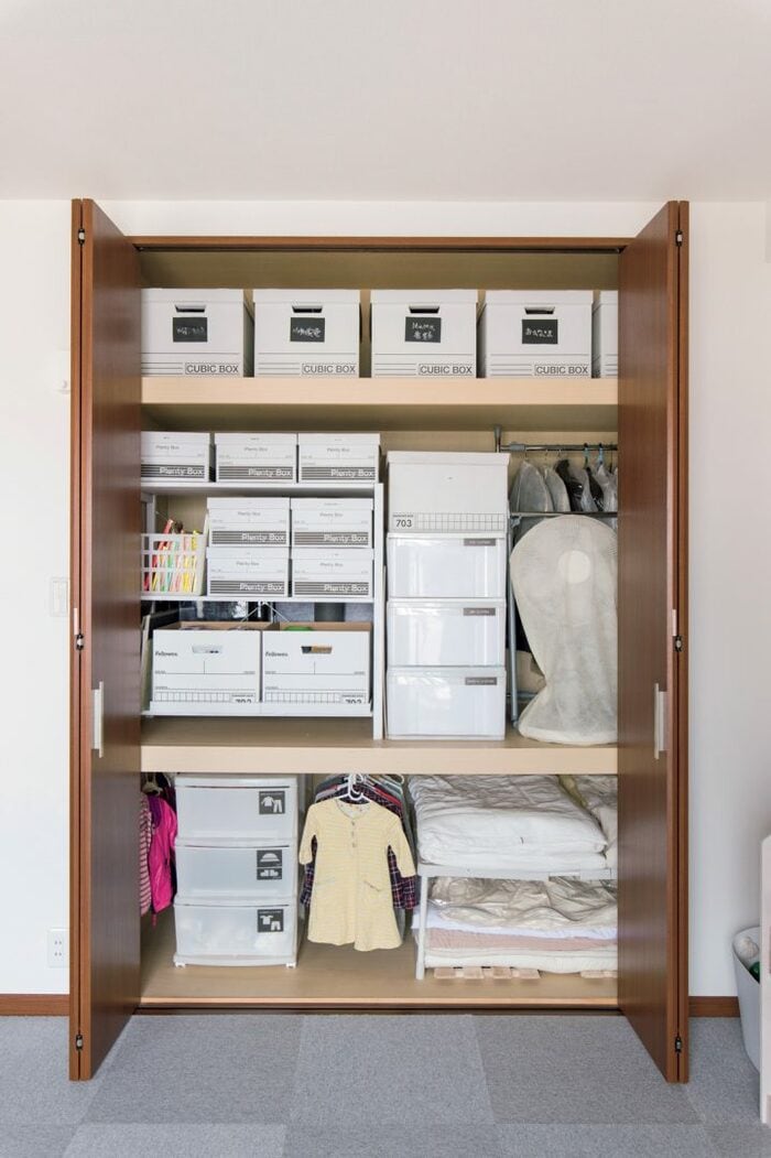 探す時間ゼロに！よく使うものを片側に集中させる達人の押し入れ収納法