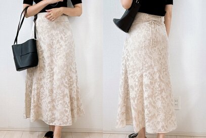 アラフォーの脚をキレイに見せる「GUの上品スカート」。2490円なのに丈長&高見え