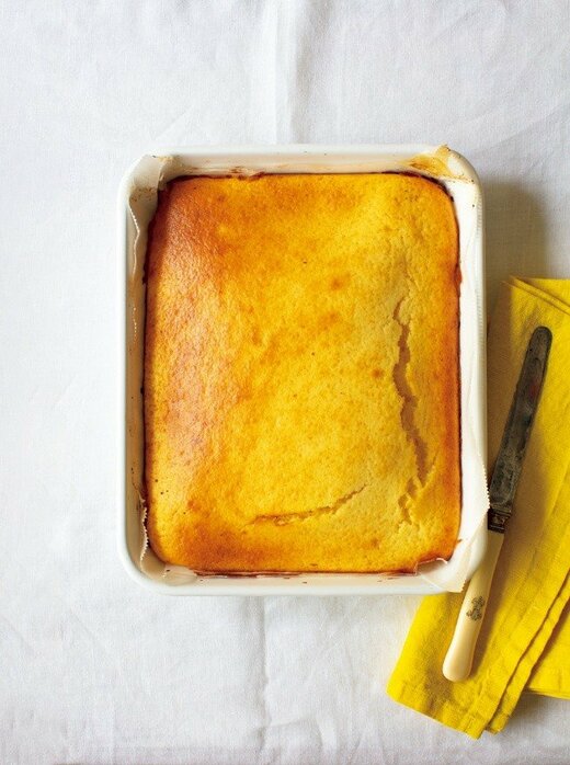 焼きあがったほうろうバットおやつ