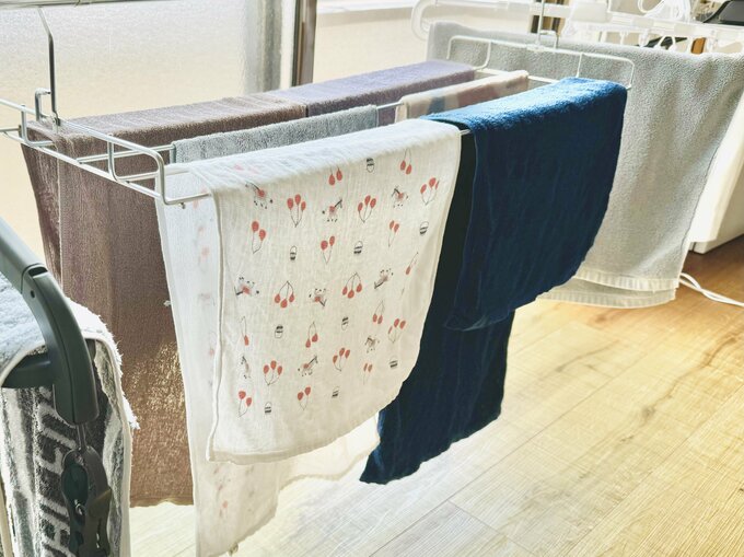 タオルの部屋干し