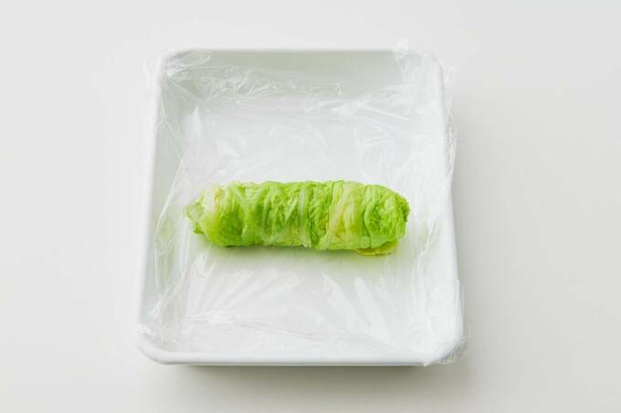 巻いた白菜
