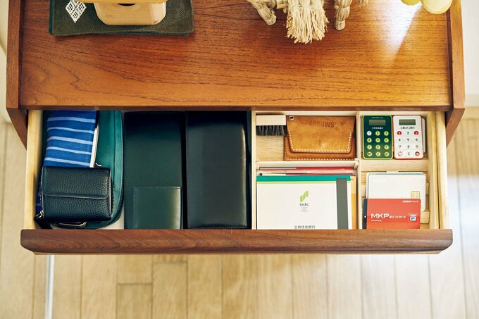 整理された引き出し