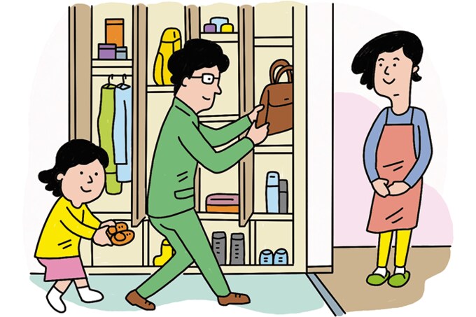 自分のことは自分でする収納