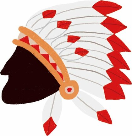 インディアンのイラスト