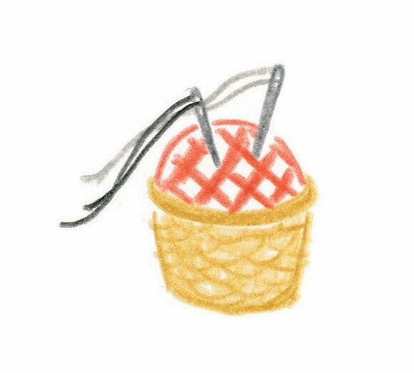 小さな裁縫箱を用意しておく